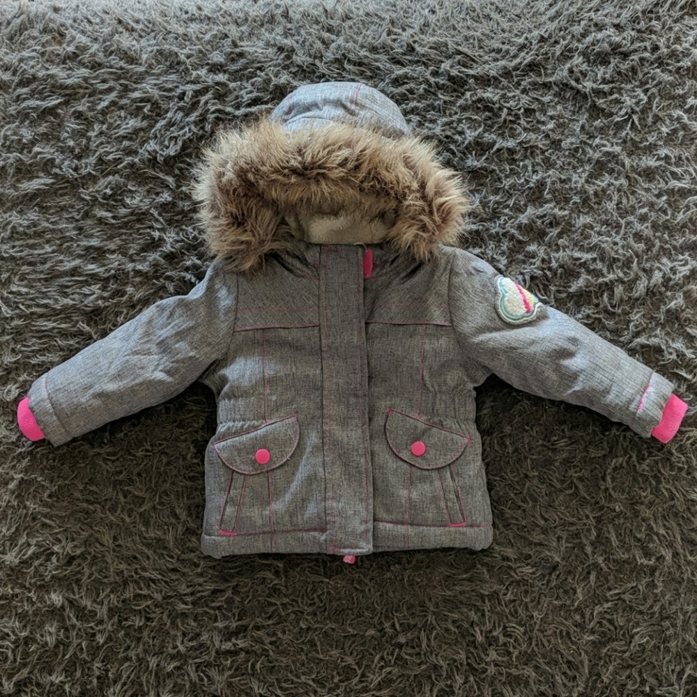 Toddler/Baby12Mnth CatandJack WinterCoat Pink/Gray
